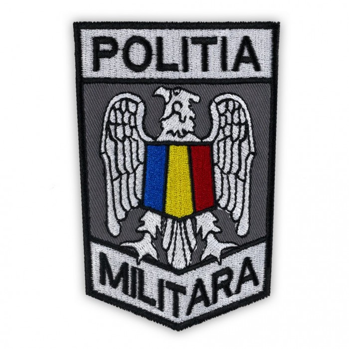 Ecuson Maneca Politia Militara 10,5x7 cm Brodat - Grade-Militare.ro