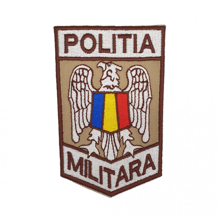 Ecuson Maneca Politia Militara 9x6 cm Brodat - Grade-Militare.ro