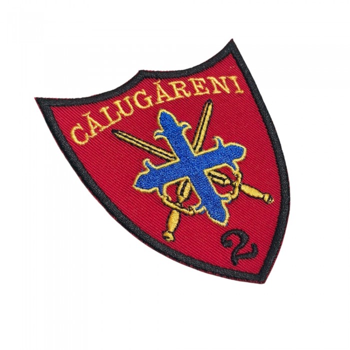 Emblema brodată Batalion 2 Infanterie  Mecanizată Călugăreni - insignă militară de înaltă calitate